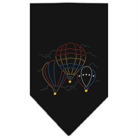 UNCONDITIONAL LOVE Hot Air Ballons Rhinestone Bandana Black Large UN802708